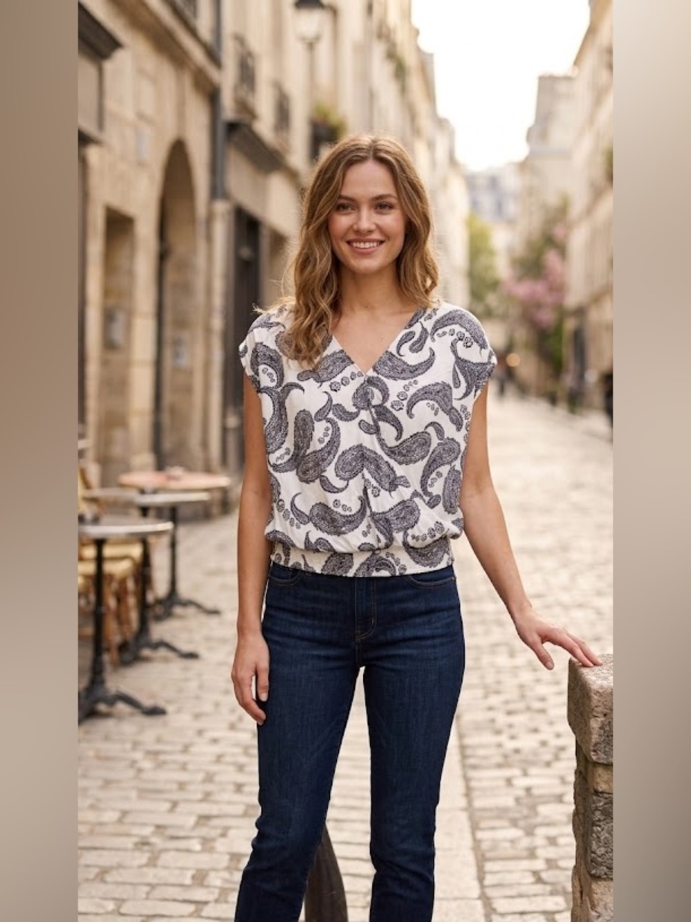 Hale Bob Los Angeles Paisley Sleeveless Top